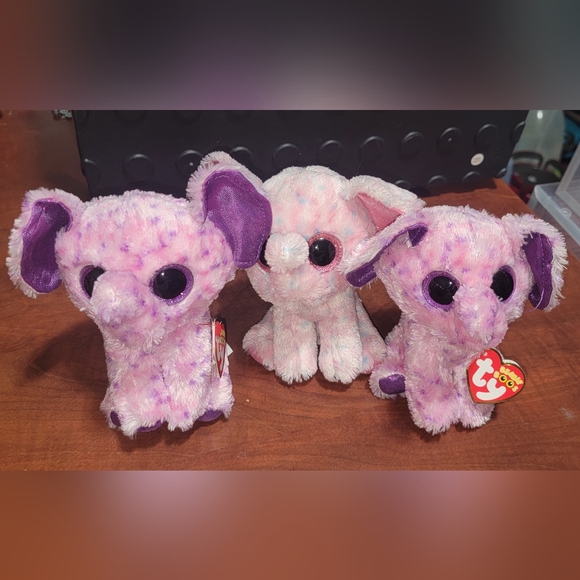 3 Elephant Beanie Boo Bundle - Picture 2 of 6